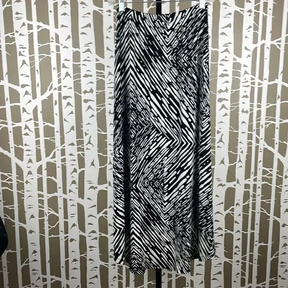 Chico's Hi-Low Hem Slinky Fabric Maxi Skirt 0